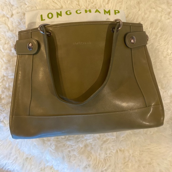 NWOT Longchamp Olive Leather Tote - Picture 14 of 15